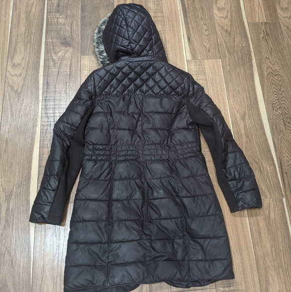 Apt. 9 | Jackets & Coats | Apt 9 Womens Long Brown Winter Coat With Removable Faux Fur Hood Size 